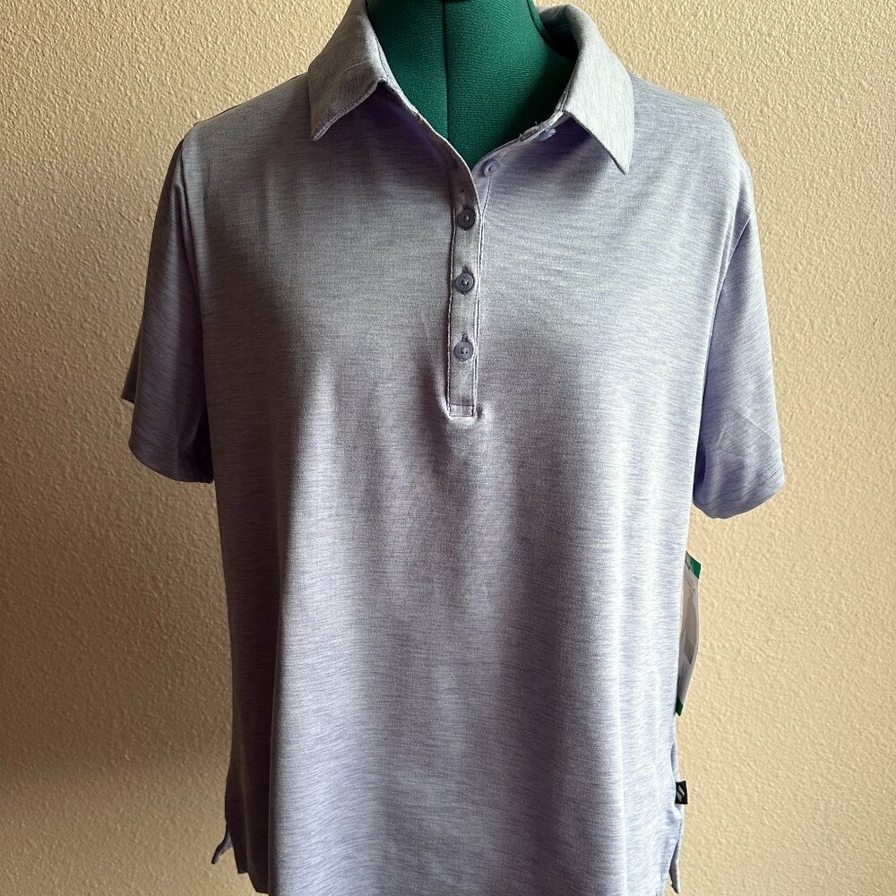 Skechers Women's GO Walk Lavender Polo Shirt NWT Size XL